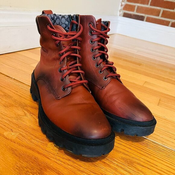 Coach Men\'s Citysole Leather Boot Size 9 D main image 8